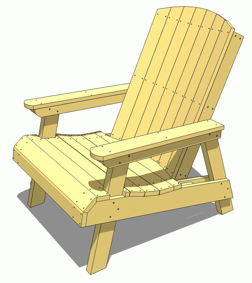 855x959 Free Diy Adirondack Chair Plans Ideas For Relaxing In Your - Adirondack Chair Drawing
