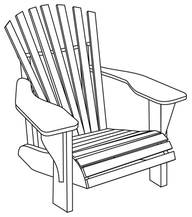 375x423 My Valentine To The Adirondack Chair The Therapist Writer Blog - Adirondack Chair Drawing