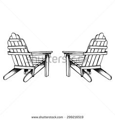 236x246 Drawing Adirondack Chair - Adirondack Chair Drawing