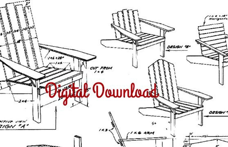 Adirondack Chair Drawing at PaintingValley.com Explore ...