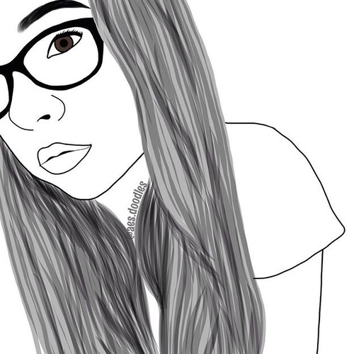 500x500 Image About Girl - Adobe Drawing