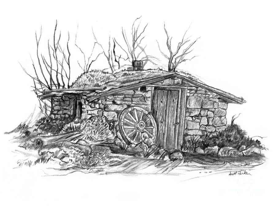 900x672 adobe house drawing - Adobe House Drawing