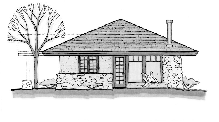 750x419 home plans beyond adobe - Adobe House Drawing