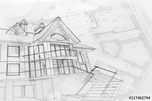 500x334 Architecture Blueprints House Drawing - Adobe House Drawing