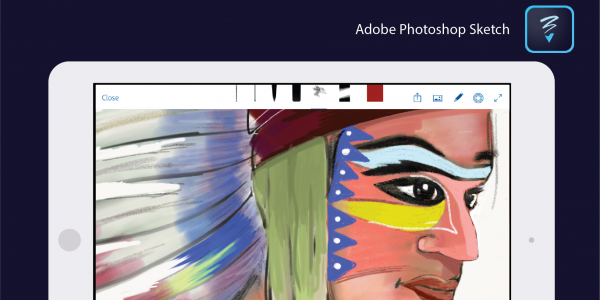 600x300 express yourself anywhere with adobe photoshop sketch adobe - Adobe Photoshop Drawing
