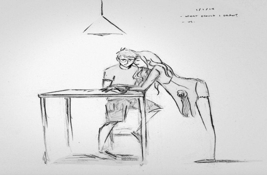 1028x675 an artist illustrated every single day he spent with his beloved - Adorable Drawings