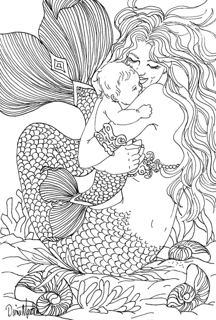 750x1109 Free Coloring - Adult Drawing