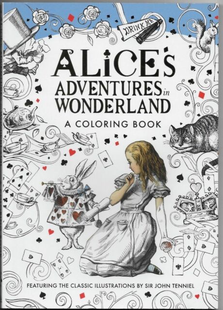 460x640 Alices Adventure In Wonderland Adult Coloring Book Classic - Adult Drawings