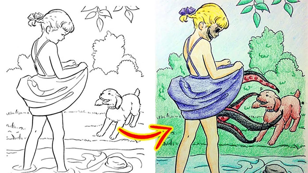 1280x720 Children Coloring Books Ruined - Adult Drawings
