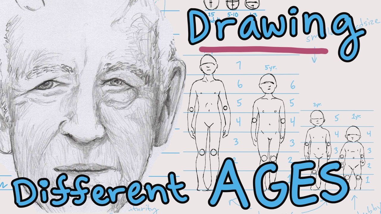 1280x720 how to draw different ages baby, child, teen adult, elder - Adult Drawings