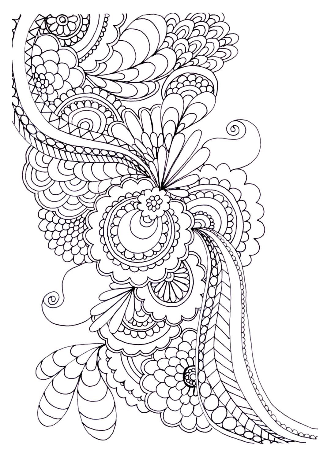 1081x1495 To Print This Free Coloring - Adult Drawings