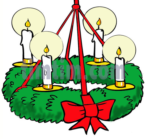 503x480 Free Drawing Of An Advent Wreath From The Category Christmas - Advent Drawing