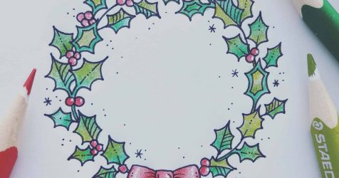 476x250 advent wreath drawing christmas free images simple wmstdc - Advent Wreath Drawing