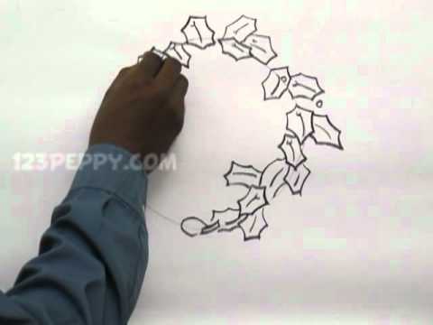 480x360 How To Draw A Christmas Wreaths - Advent Wreath Drawing