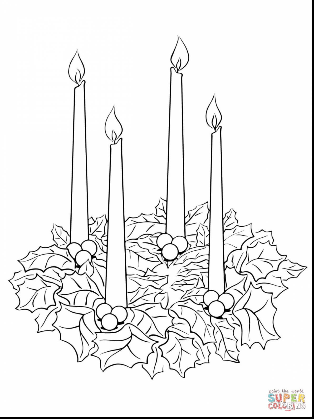 1320x1760 tasty advent wreath coloring - Advent Wreath Drawing