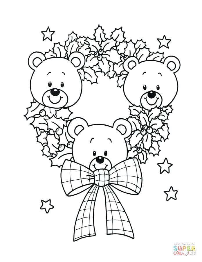 696x901 wreath coloring - Advent Wreath Drawing