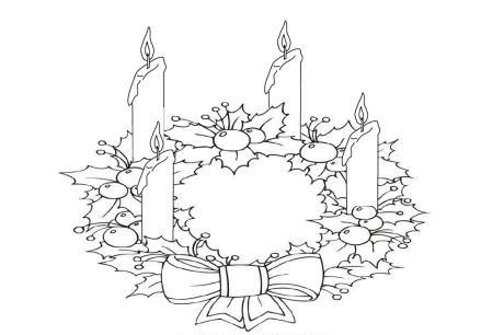 460x306 Catholicism - Advent Wreath Drawing