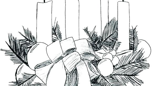 585x329 advent candles drawing at free for personal use advent wreath - Advent Wreath Drawing