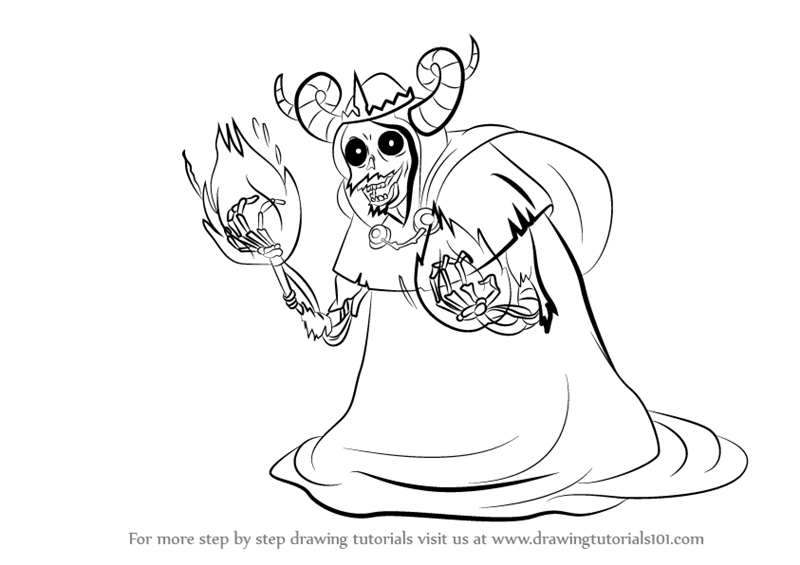 800x565 Learn How To Draw The Lich From Adventure Time - Adventure Drawing