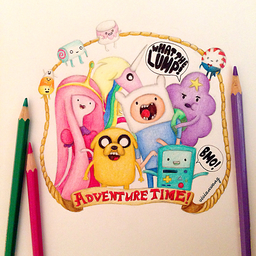 500x500 Gallery For Gt Colour Me Creative Drawings Instagram - Adventure Time Drawings