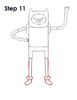 300x388 How To Draw Finn - Adventure Time Drawings