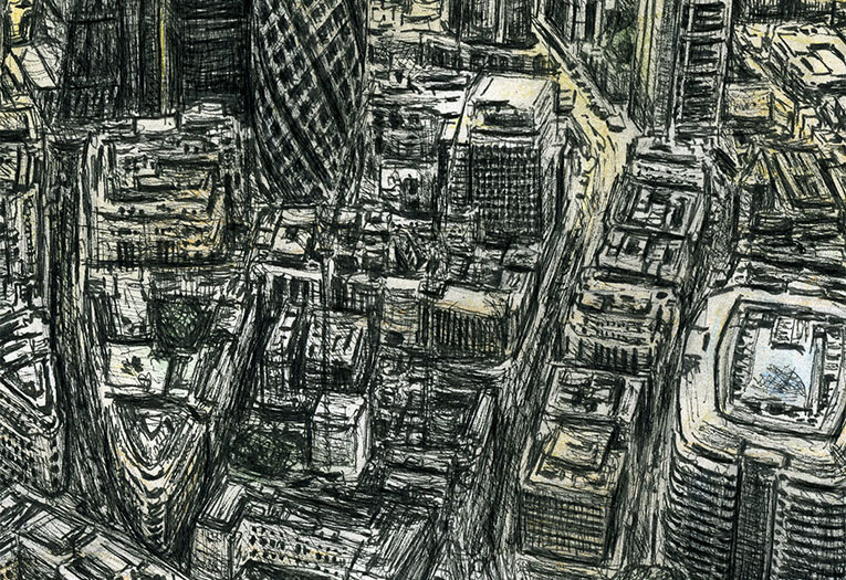 765x525 aerial view of city of london - Aerial Drawing