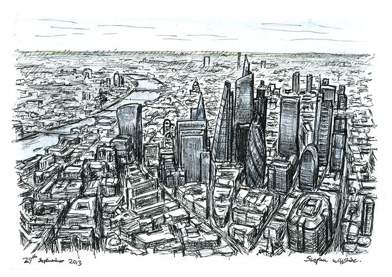765x541 aerial view of city of london skyscrapers of the future - Aerial Drawing