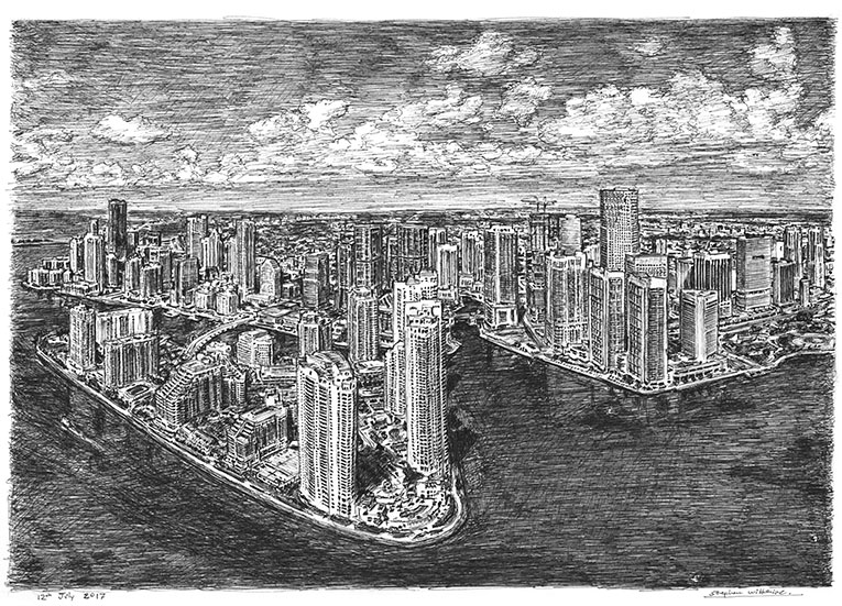 765x551 aerial view of downtown miami - Aerial Drawing