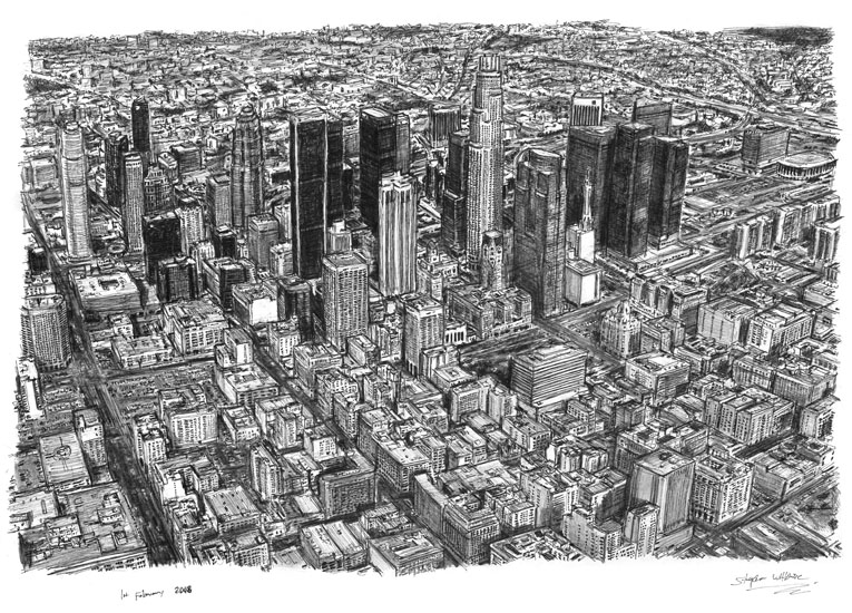 765x550 aerial view of los angeles skyline - Aerial Drawing