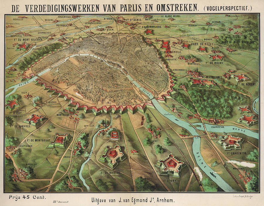 900x704 the siege of paris an aerial view drawing - Aerial Drawing