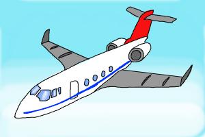 300x200 how to draw a airplane - Aeroplane Drawing