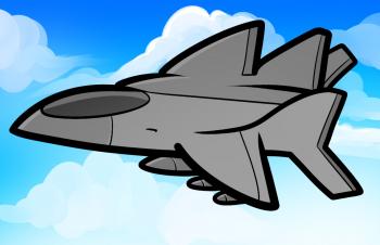 350x226 How To Draw How To Draw A Jet For Kids - Aeroplane Drawing For Kids