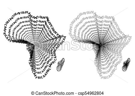 450x319 sketch african letter text continent, african word - Africa Drawing