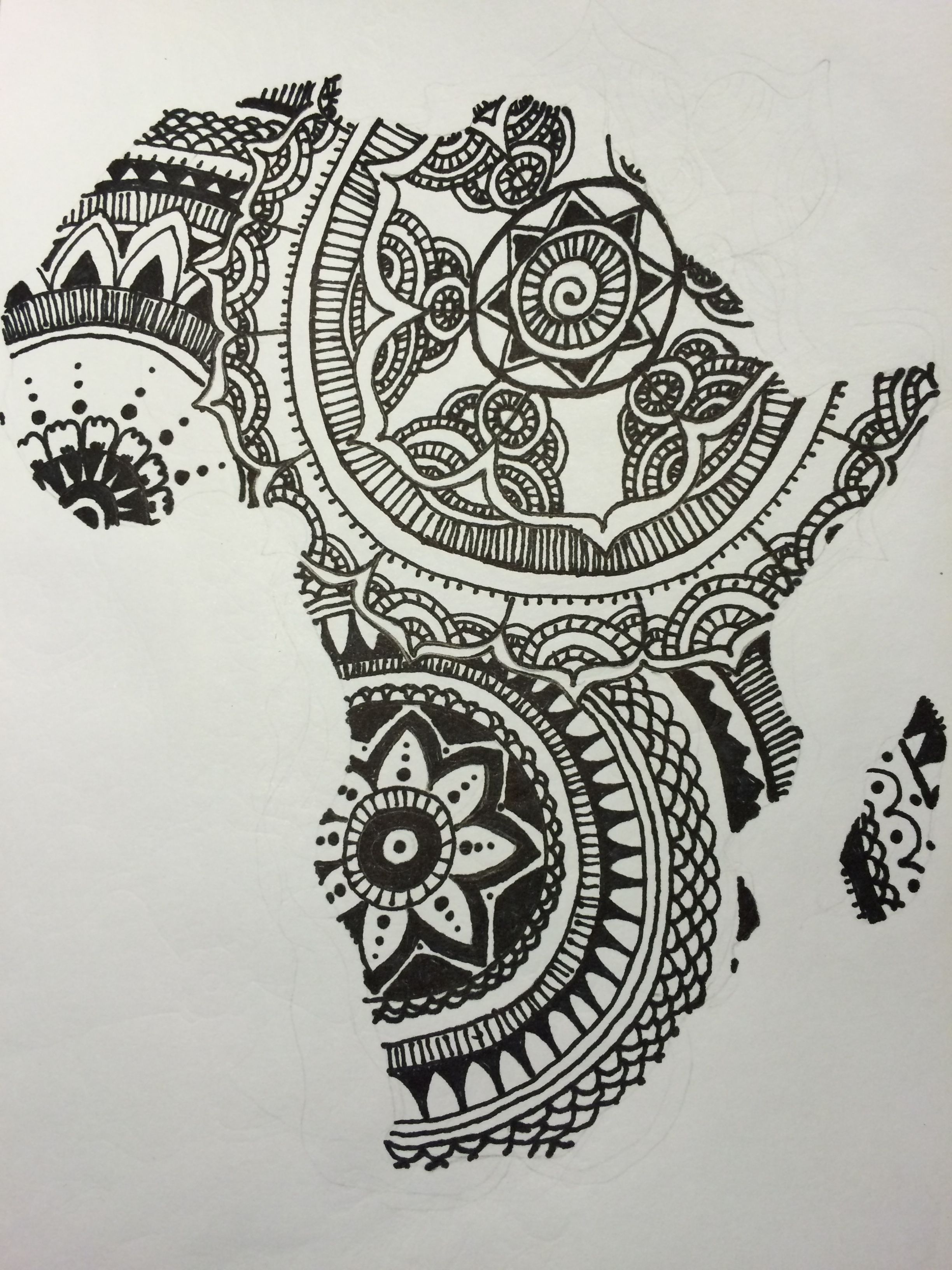 2448x3264 this is a drawing of mine that i did a while ago - Africa Drawing