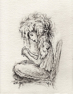 233x300 african american girl drawings fine art america - African American Girl Drawing