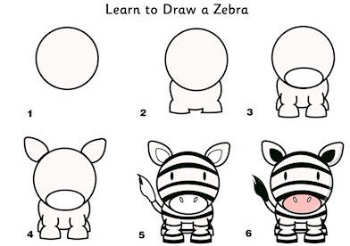 392x276 learn to draw african animals simple diys kids activities - African Animal Drawings