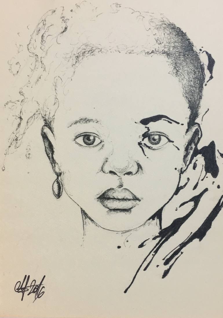 770x1099 drawings struggles of two african siblings drawing - African Drawings