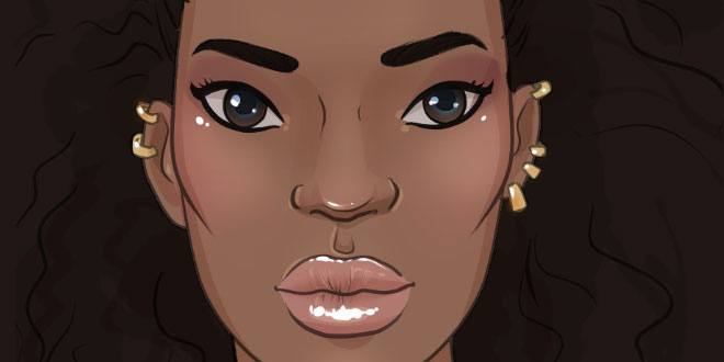 660x330 Drawing African Features I Draw Fashion - African Girl Drawing