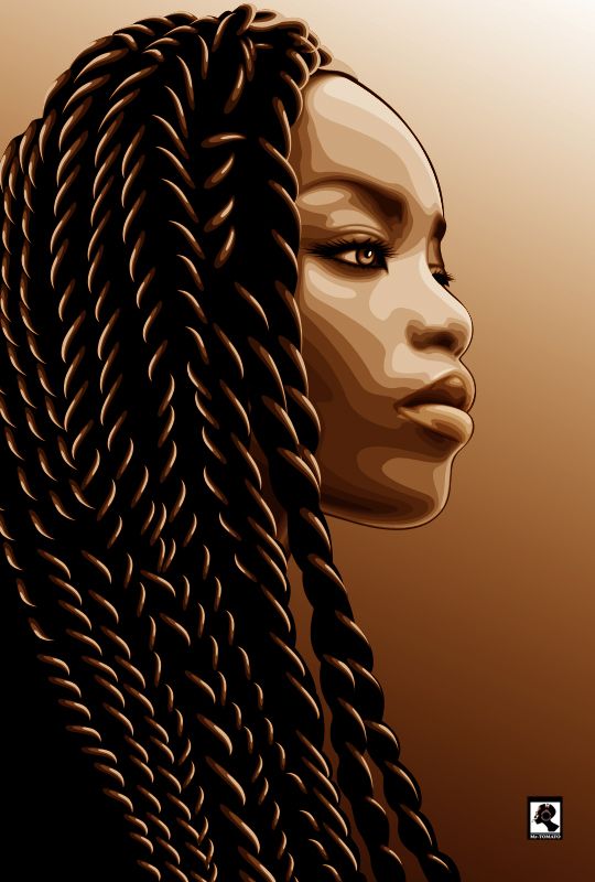 540x800 huge collection of 'black girl with braids drawing' download more - African Girl Drawing