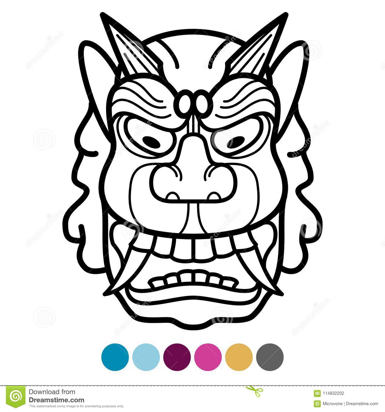 1300x1390 African Mask Drawing Coloring Pages - African Mask Drawing