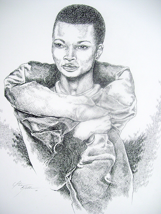 526x700 African Queen Drawing - African Queen Drawing