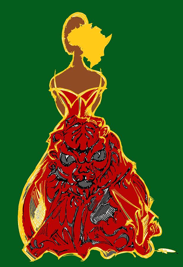 618x900 African Queen Drawing - African Queen Drawing