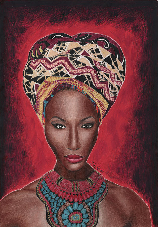 African Queen Drawing at PaintingValley.com | Explore collection of ...