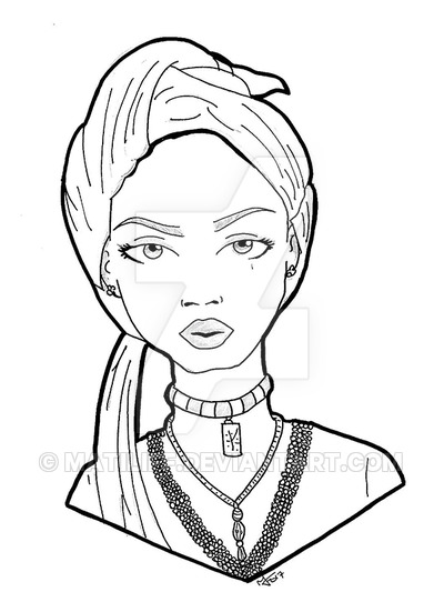 400x533 African Queen - African Queen Drawing