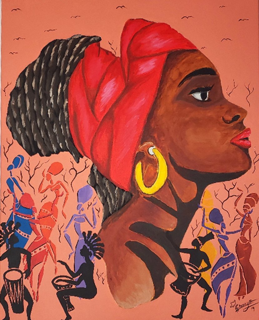 829x1023 African Queen Shango's Art - African Queen Drawing