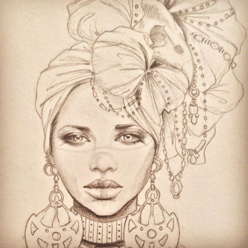 500x500 Image Result For African Queen Tattoo Unique Tattoos For Women - African Queen Drawing