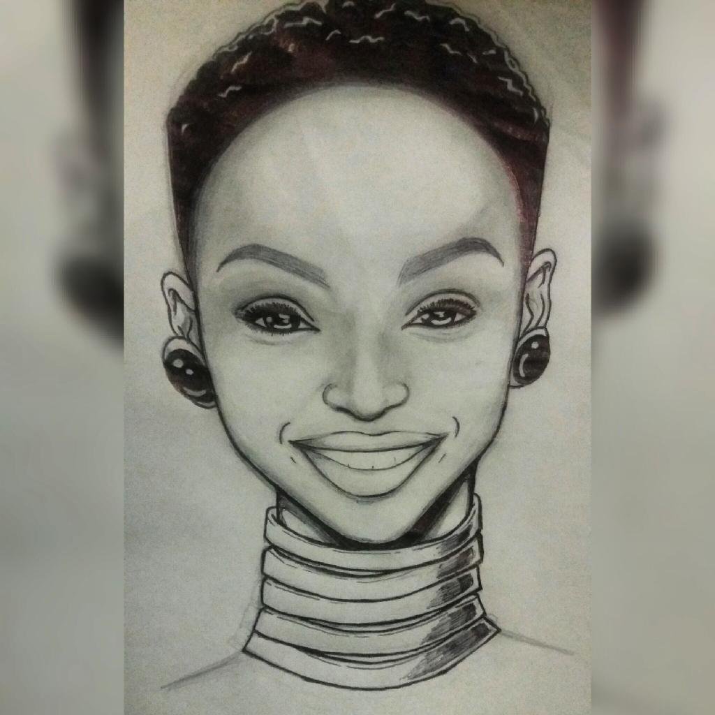 1024x1024 The Mzo Effect On Twitter The Classic African Queen - African Queen Drawing
