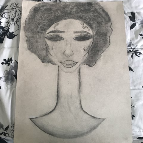 480x480 This Is A Beautiful African Queen I Drew In My Art Class I - African Queen Drawing