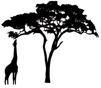 350x305 collection of 'african tree silhouette clip art' download more - African Tree Drawing