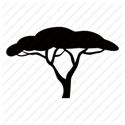 256x256 savannah drawing africa transparent png clipart free download - African Tree Drawing